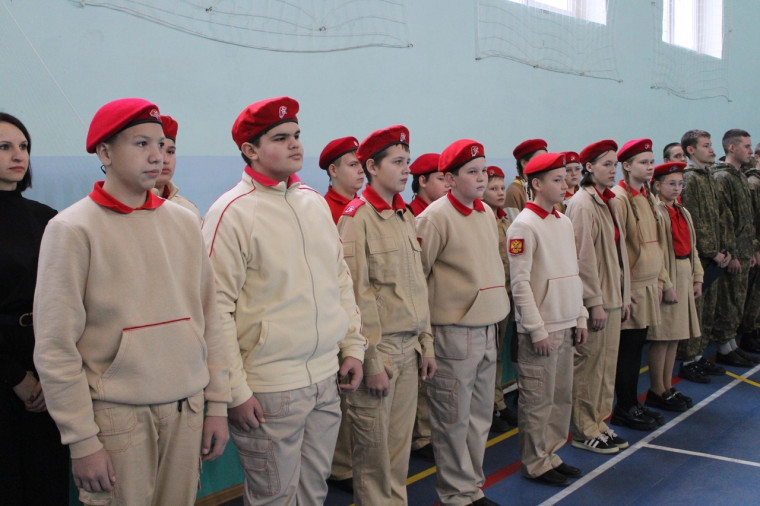 Церемония посвящения обучающихся в ряды военно-патриотического движения "ЮНАРМИЯ".